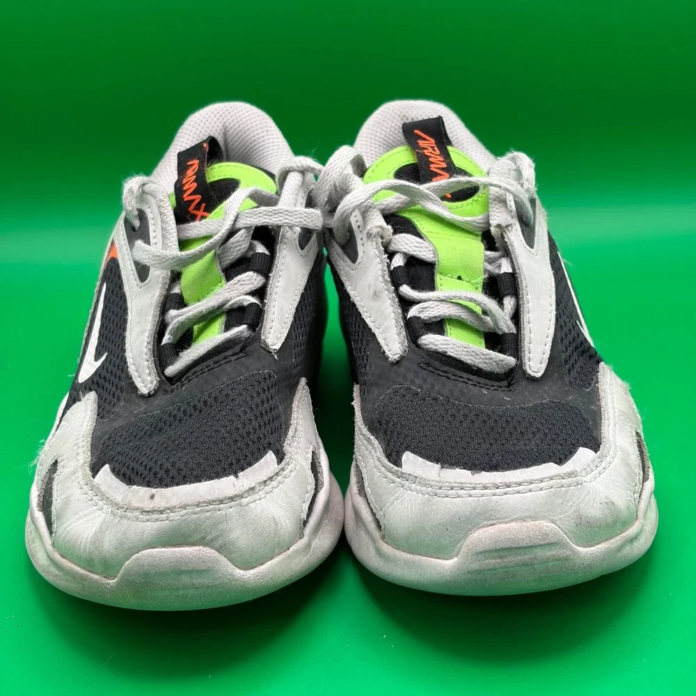 Nike Air Max Bolt GS Sneakers Kids 5.5Y Gray/Volt Green Running Athletic Shoes